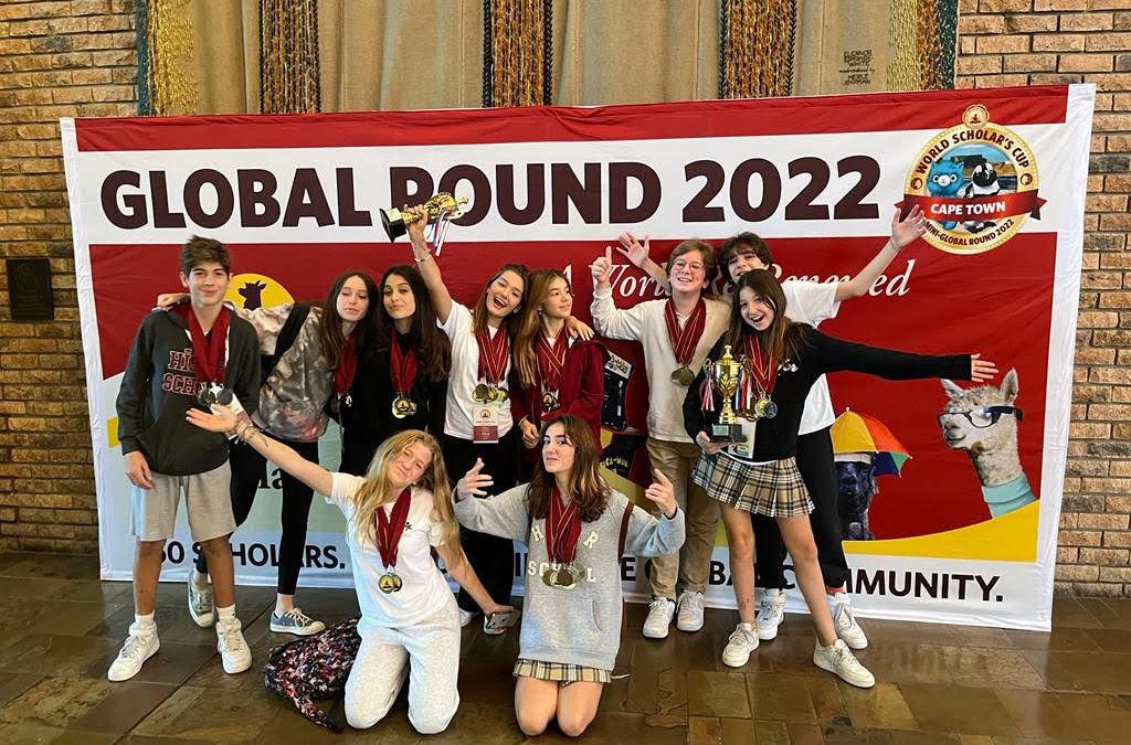 Our Middle School Students Successfully Returned from the World Scholar’s Cup Global Round 2022 Competition