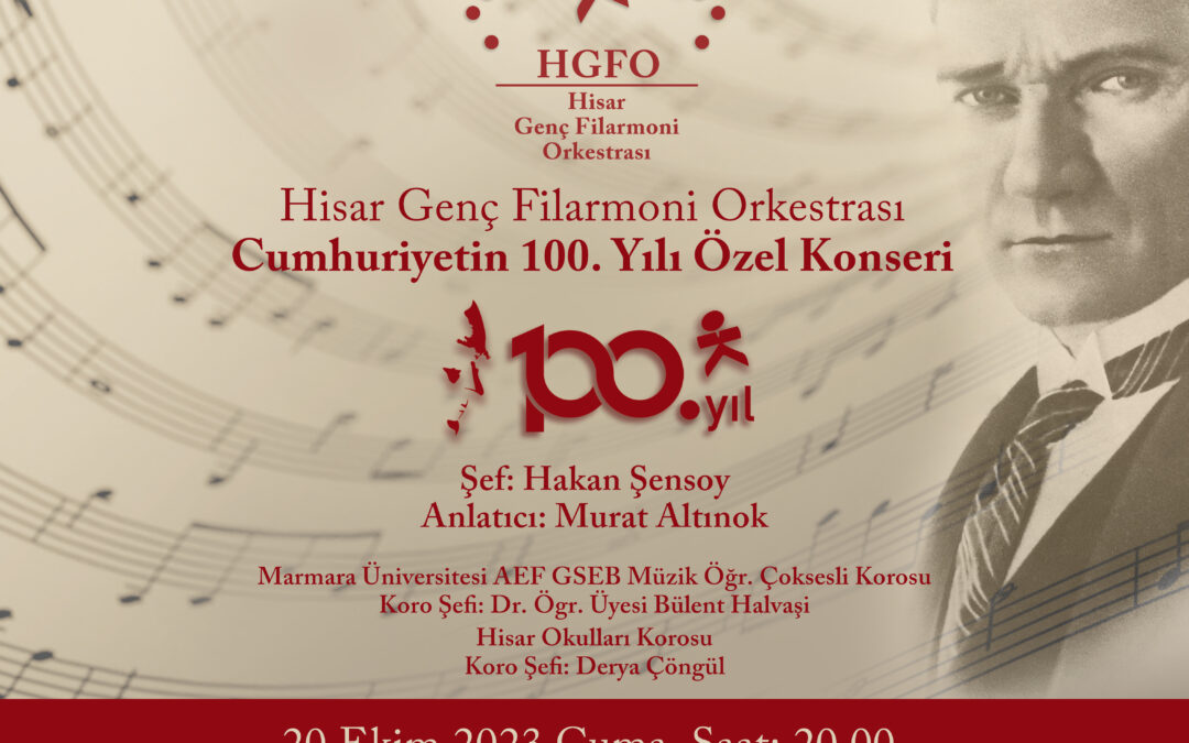 Hisar Genç Filarmoni Orkestrası “Cumhuriyetin 100. Yılı Özel Konseri”