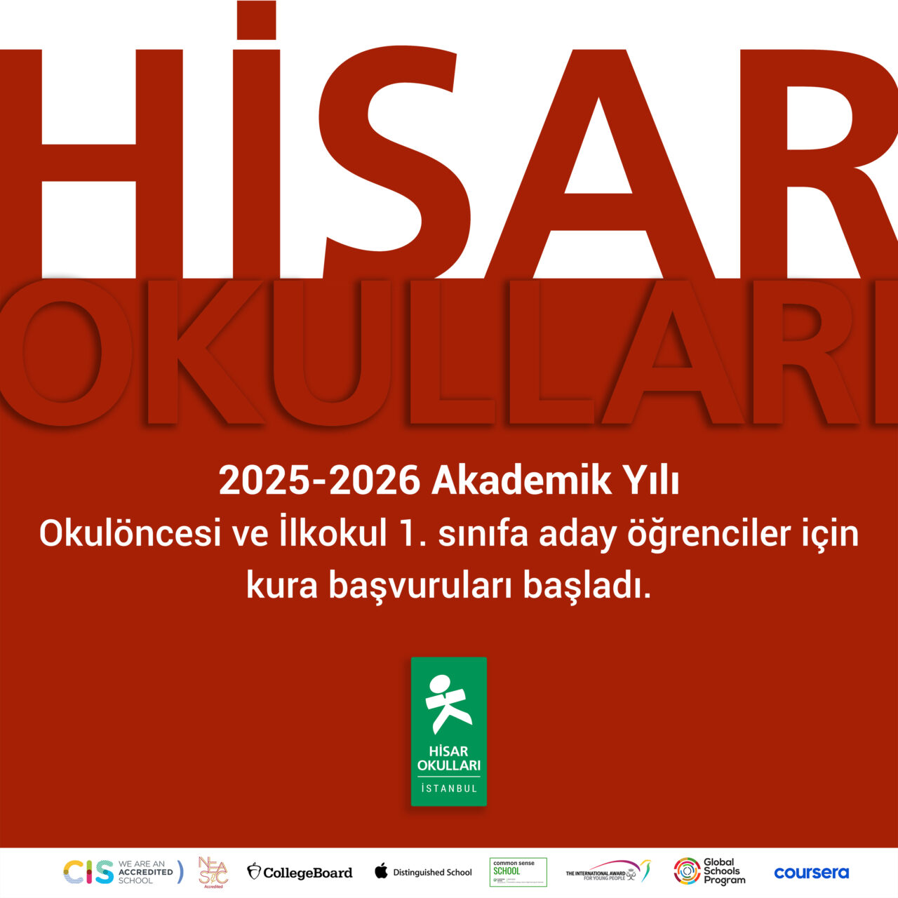 2025-2026 Akademik Yılı Okulöncesi ve İlkokul 1. Sınıf Kura Başvuruları Başladı